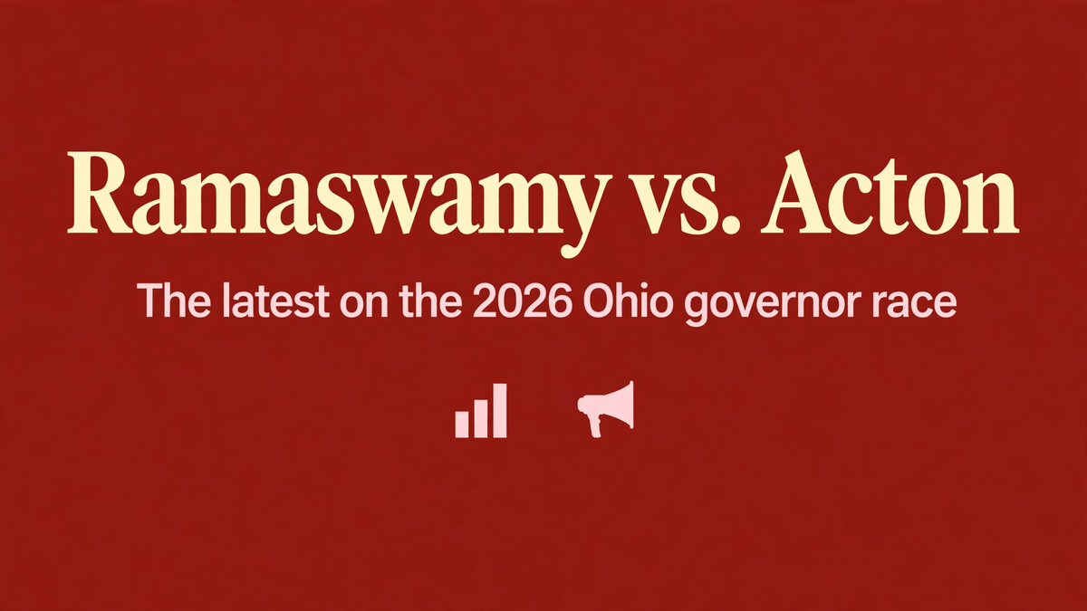 Ramaswamy vs. Acton: The Latest on Ohio's 2026 Governor Race